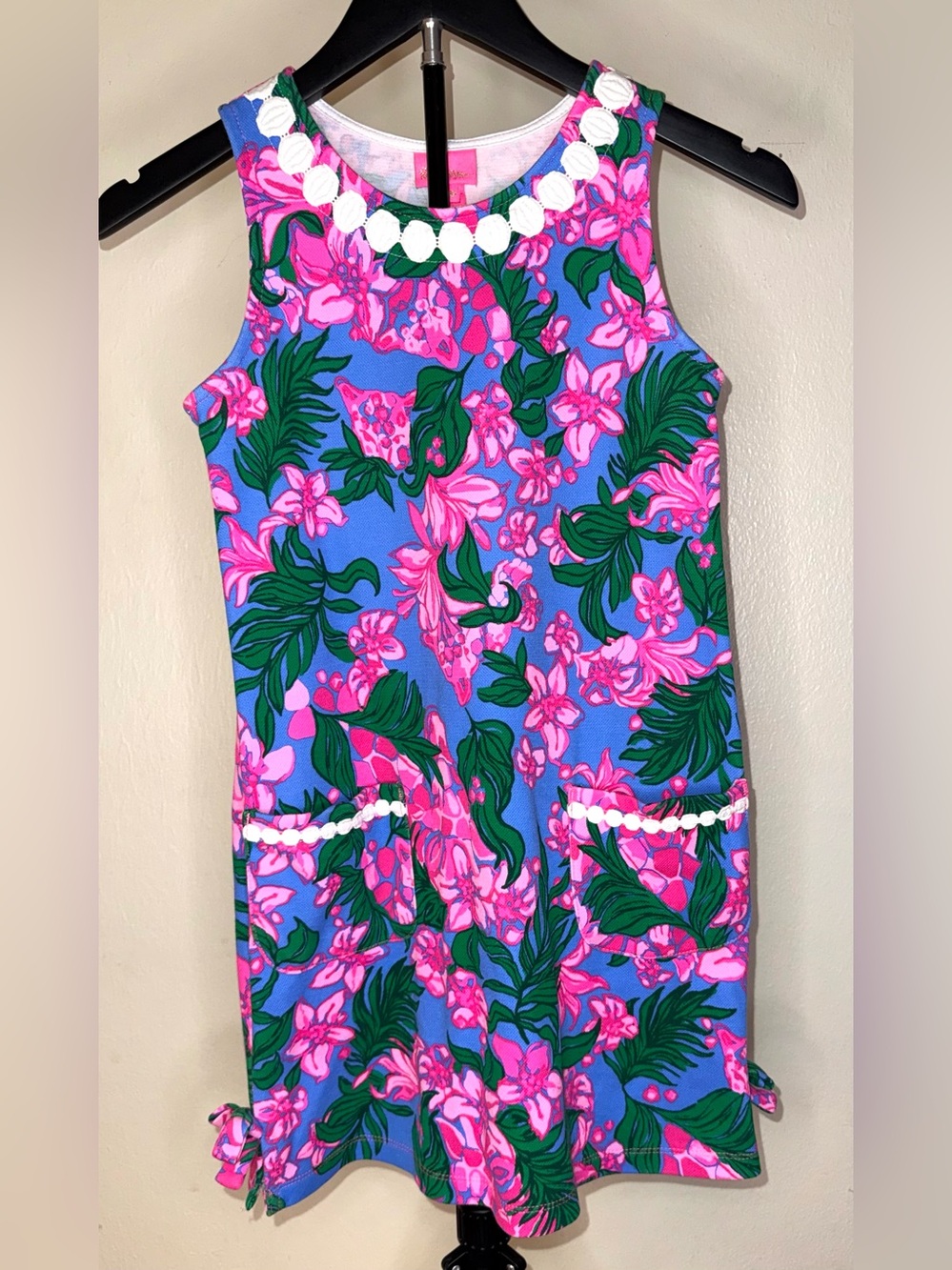 Lilly Pulitzer Little Lilly Knit Dress in Cerise Pink Safari Sunset, 10/12 NWOT
